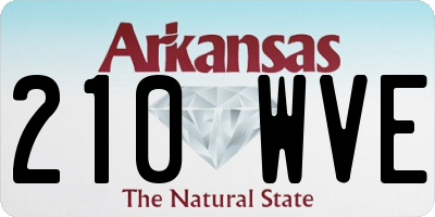 AR license plate 210WVE