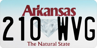 AR license plate 210WVG