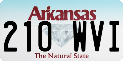 AR license plate 210WVI