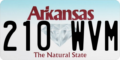 AR license plate 210WVM