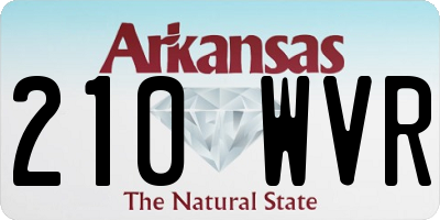 AR license plate 210WVR