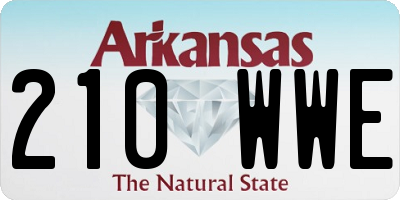 AR license plate 210WWE