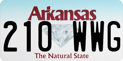 AR license plate 210WWG