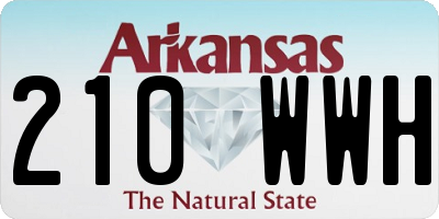 AR license plate 210WWH