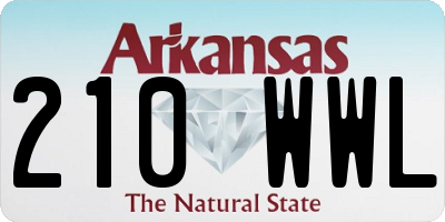 AR license plate 210WWL