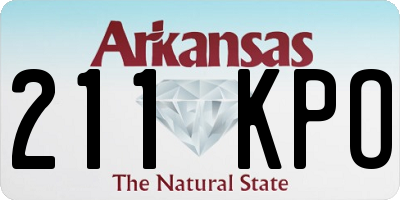 AR license plate 211KPO