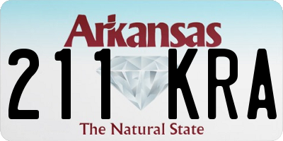 AR license plate 211KRA