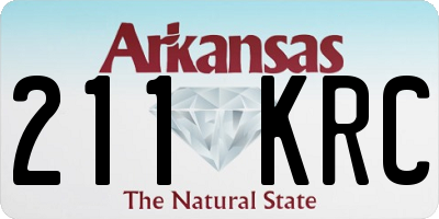 AR license plate 211KRC