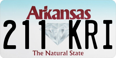 AR license plate 211KRI