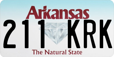 AR license plate 211KRK