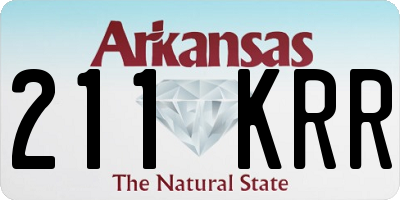 AR license plate 211KRR