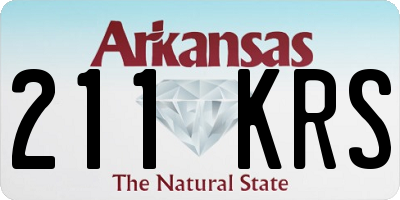AR license plate 211KRS