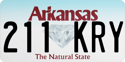 AR license plate 211KRY