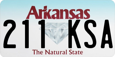 AR license plate 211KSA