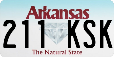AR license plate 211KSK