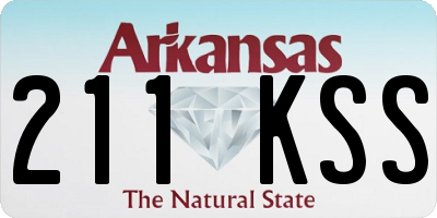 AR license plate 211KSS