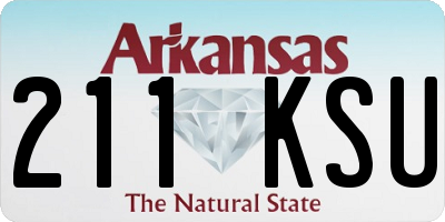 AR license plate 211KSU