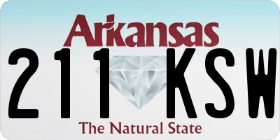 AR license plate 211KSW