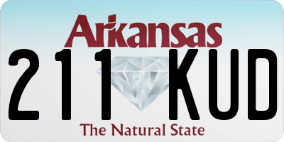 AR license plate 211KUD