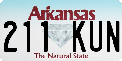 AR license plate 211KUN