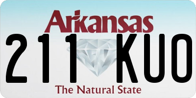 AR license plate 211KUO
