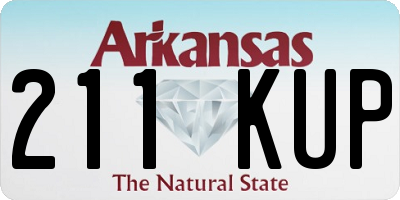 AR license plate 211KUP