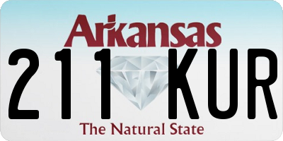 AR license plate 211KUR