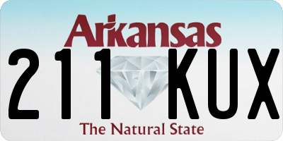 AR license plate 211KUX