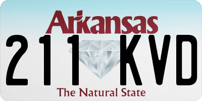 AR license plate 211KVD