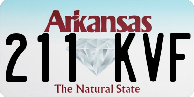 AR license plate 211KVF