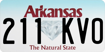AR license plate 211KVO
