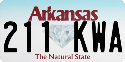 AR license plate 211KWA