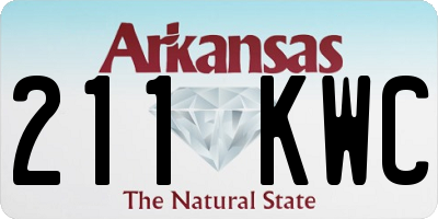 AR license plate 211KWC