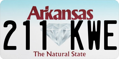 AR license plate 211KWE