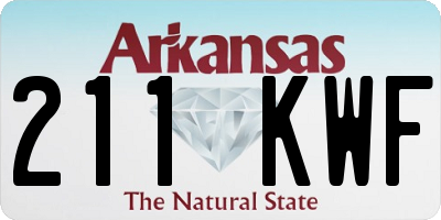 AR license plate 211KWF