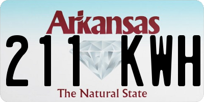 AR license plate 211KWH