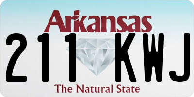 AR license plate 211KWJ
