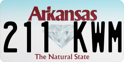 AR license plate 211KWM