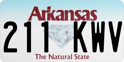 AR license plate 211KWV