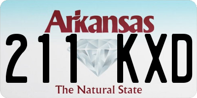 AR license plate 211KXD