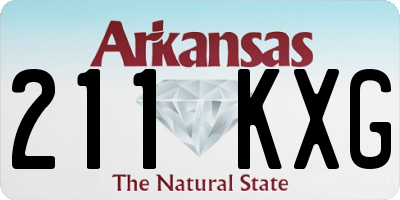 AR license plate 211KXG