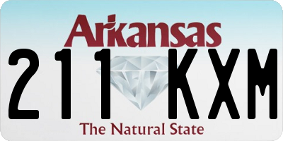AR license plate 211KXM