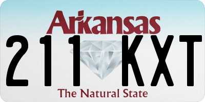 AR license plate 211KXT