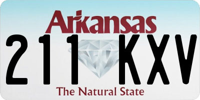 AR license plate 211KXV