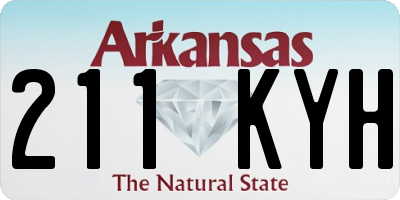 AR license plate 211KYH