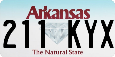 AR license plate 211KYX