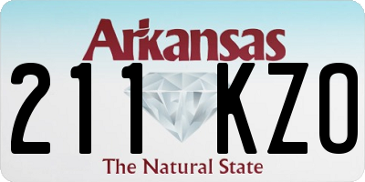 AR license plate 211KZO