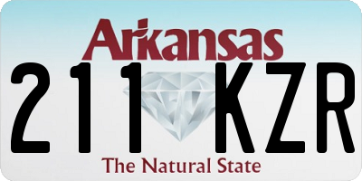 AR license plate 211KZR
