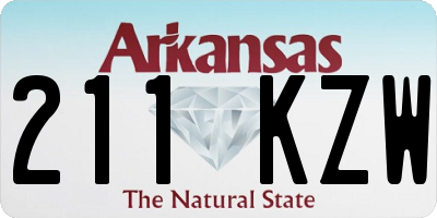 AR license plate 211KZW