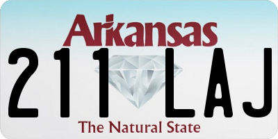 AR license plate 211LAJ